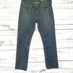 Bullhead Men's Black Jeans 32x30 "GRAVELS Slim" Straight Leg 100% Cotton Denim